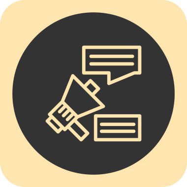 konuşma kabarcığı vektör çizimi