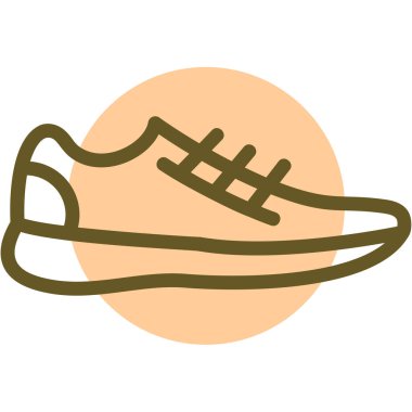 spor ayakkabısı ikon vektör illüstrasyonu