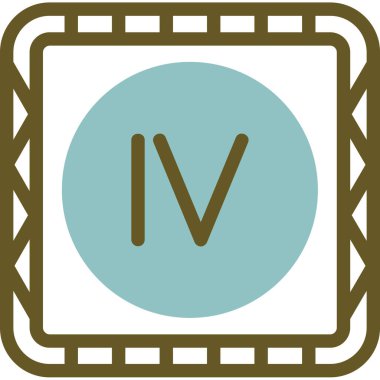 Bir harf simgesinin vektör illüstrasyonu