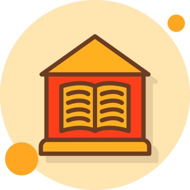 Kitap. Web simgesi basit illüstrasyon