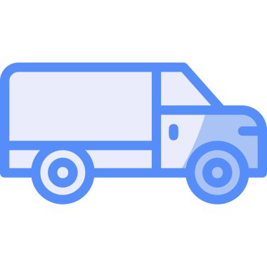 araba minibüsü taşıma simgesi taslak biçimi