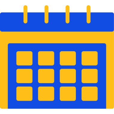 Takvim. Web simgesi basit illüstrasyon