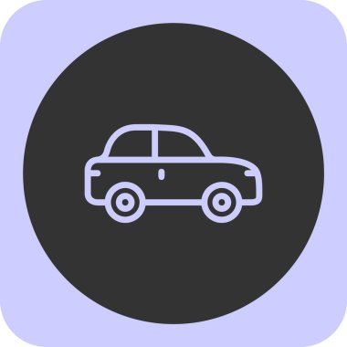 araba simgesi, vektör illüstrasyonu