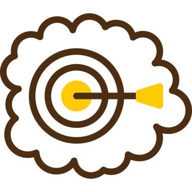 hedef simge vektör illüstrasyonu