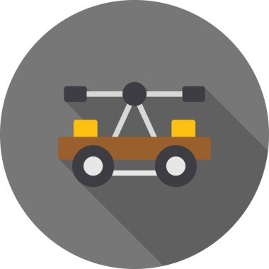 - Araba. Web simgesi basit illüstrasyon