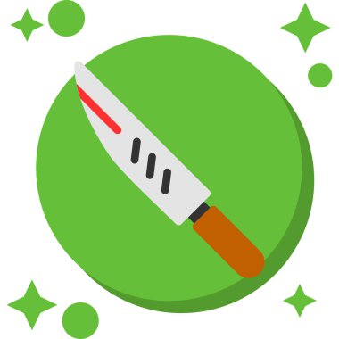 mutfak bıçak simge vektör çizim