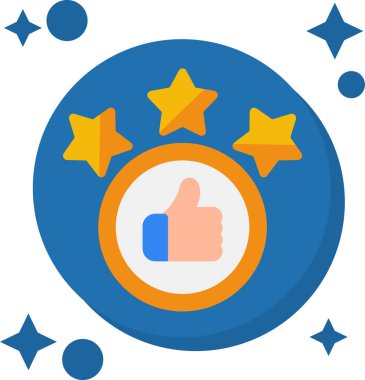 başparmak yukarı simgesi, vektör illüstrasyonu