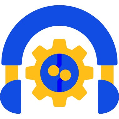 Kulaklık. Web simgesi basit illüstrasyon