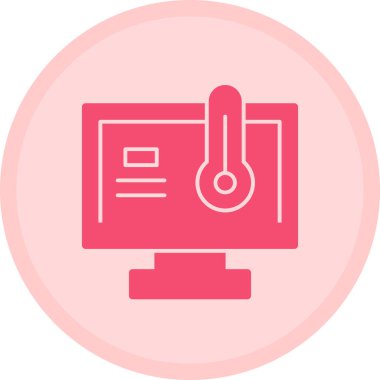 Bir bilgisayarın vektör illüstrasyonu