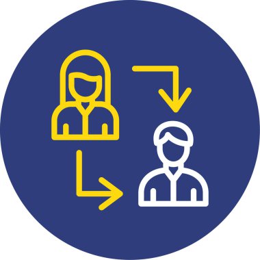 İnsan simgesinin vektör illüstrasyonu