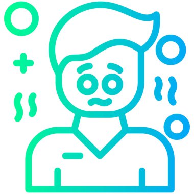 Sakal simgesi olan bir adamın vektör çizimi