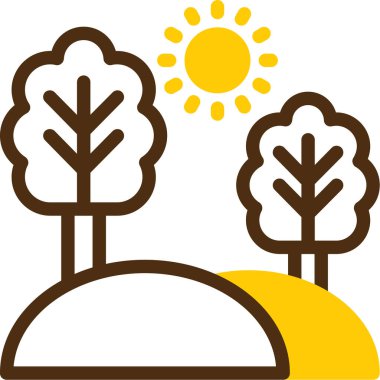 Ağaç. Web simgesi basit illüstrasyon