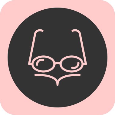 gözlük ikonu vektör illüstrasyonu