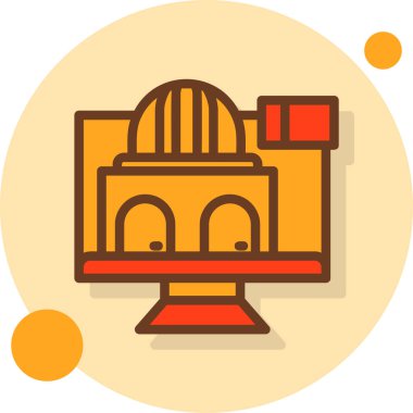 bina inşaat simgesi düz biçimli