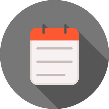 Takvim simgesi vektör illüstrasyonu