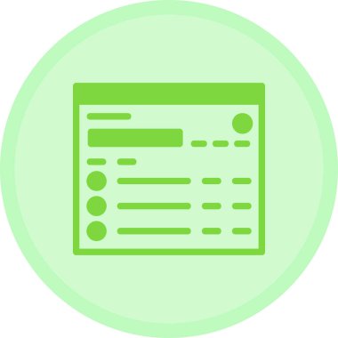 Bir belgenin modern bir simgesinin vektör çizimi