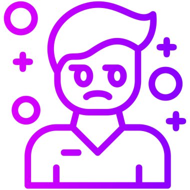 avatar. Web simgesi basit illüstrasyon