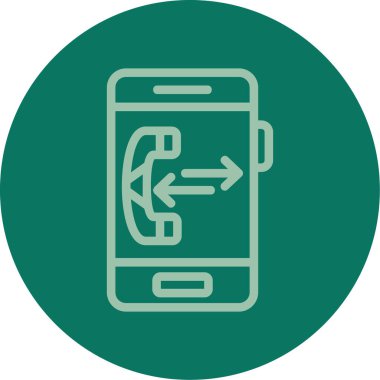 - Telefon. Web simgesi basit illüstrasyon