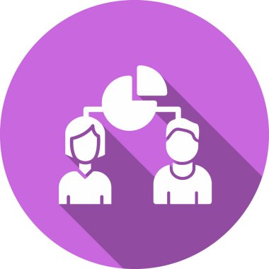  Müşteri Bölümleme simgesi illüstrasyonu