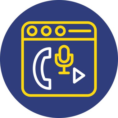 Mikrofonun vektör illüstrasyonu