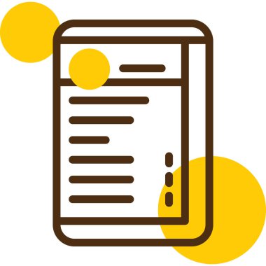 belge simgesi vektör illüstrasyonu