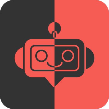 Robot simgesinin vektör illüstrasyonu