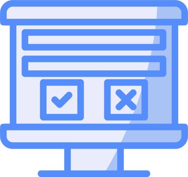 web simgesi, dizüstü bilgisayar vektör illüstrasyon