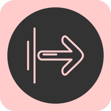 ok simgesi vektör illüstrasyonu