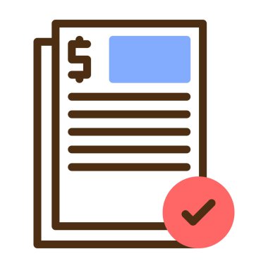 Bill simgesi vektör illüstrasyonu