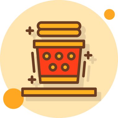 yiyecek web simgesi basit illüstrasyon