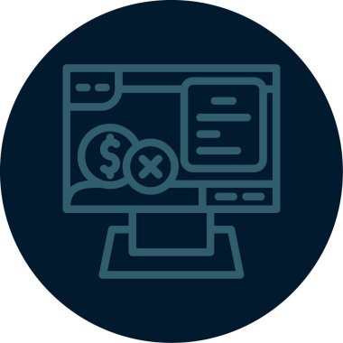 Modern simgenin vektör illüstrasyonu