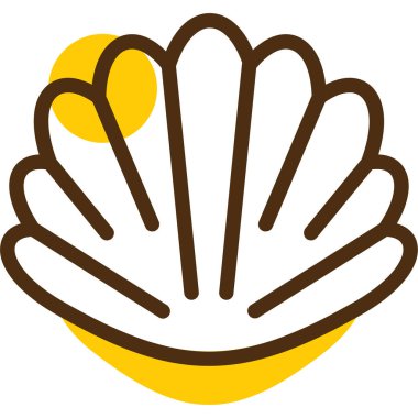 Kabuk simge vektör çizim