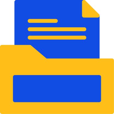 Belge. Web simgesi basit illüstrasyon