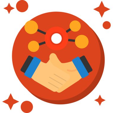 El sıkışma simgesi, düz tasarım