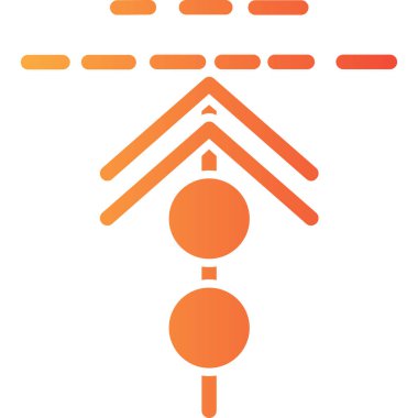 ok yönü ikon vektör illüstrasyonu