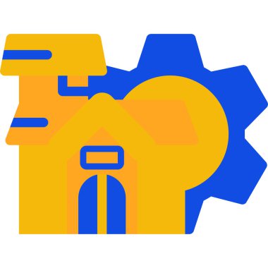 endüstriyel dişli vektör simgesi