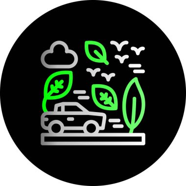 araba simgesi vektör illüstrasyonu