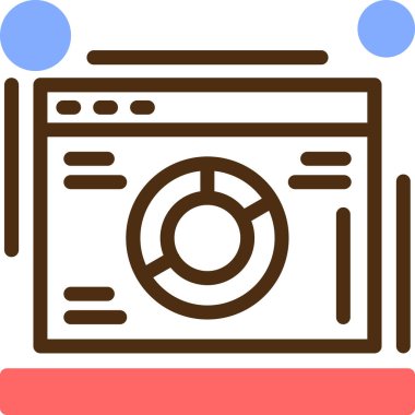 kamera simgesi vektör illüstrasyonu