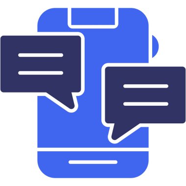 Konuş. Web simgesi basit illüstrasyon