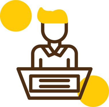 iş simgesi vektör illüstrasyonu