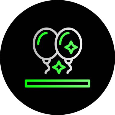 Benzersiz balon ikon vektör illüstrasyonu