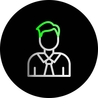 Bir insan simgesinin vektör illüstrasyonu