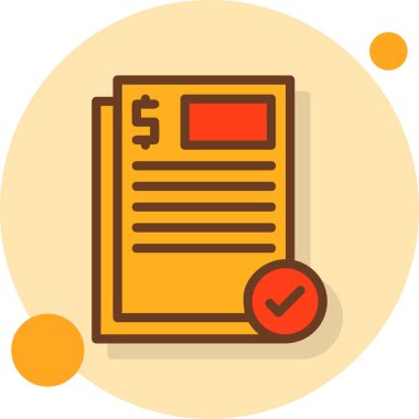 fatura işletme finans simgesi