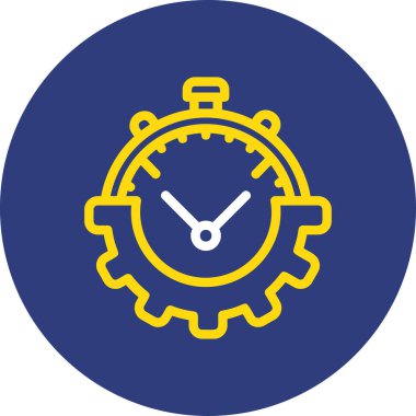 Saat simgesi vektör illüstrasyonu