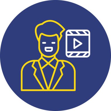 İnsan simgesinin vektör illüstrasyonu