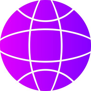 Küresel simge vektör illüstrasyonu