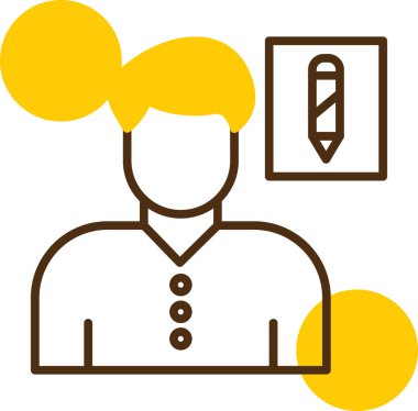 iş insanları simgesi, vektör illüstrasyonu