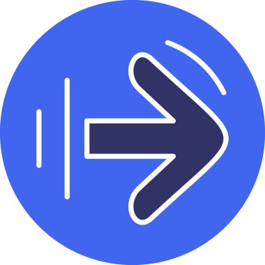 ok yönü sağ simgesi - taslak biçimi