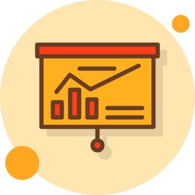 pazarlama düz simgesi, vektör, illüstrasyon, satış kavramı