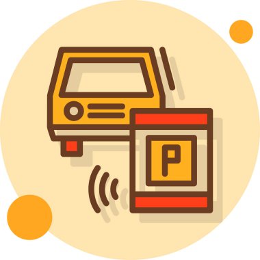 park simgesi vektör illüstrasyonu